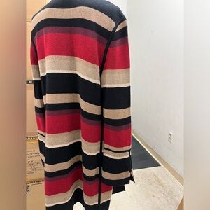 CHICOS LONGER CARDIGAN SWEATER, SIZE 0